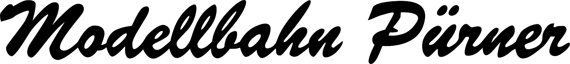 modellbahn puerner schriftzug